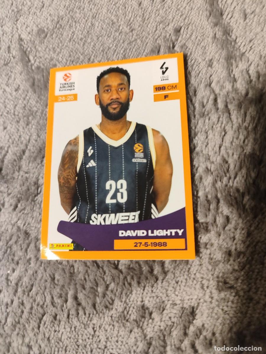 Sammelleidenschaft Sport: &nbsp;226 DAVID LIGHTY - ASVEL VILLEURBANNE&nbsp; EUROLEAGUE 2024 25 - - PANINI EUROLIGA 24 2025 BALONCESTO