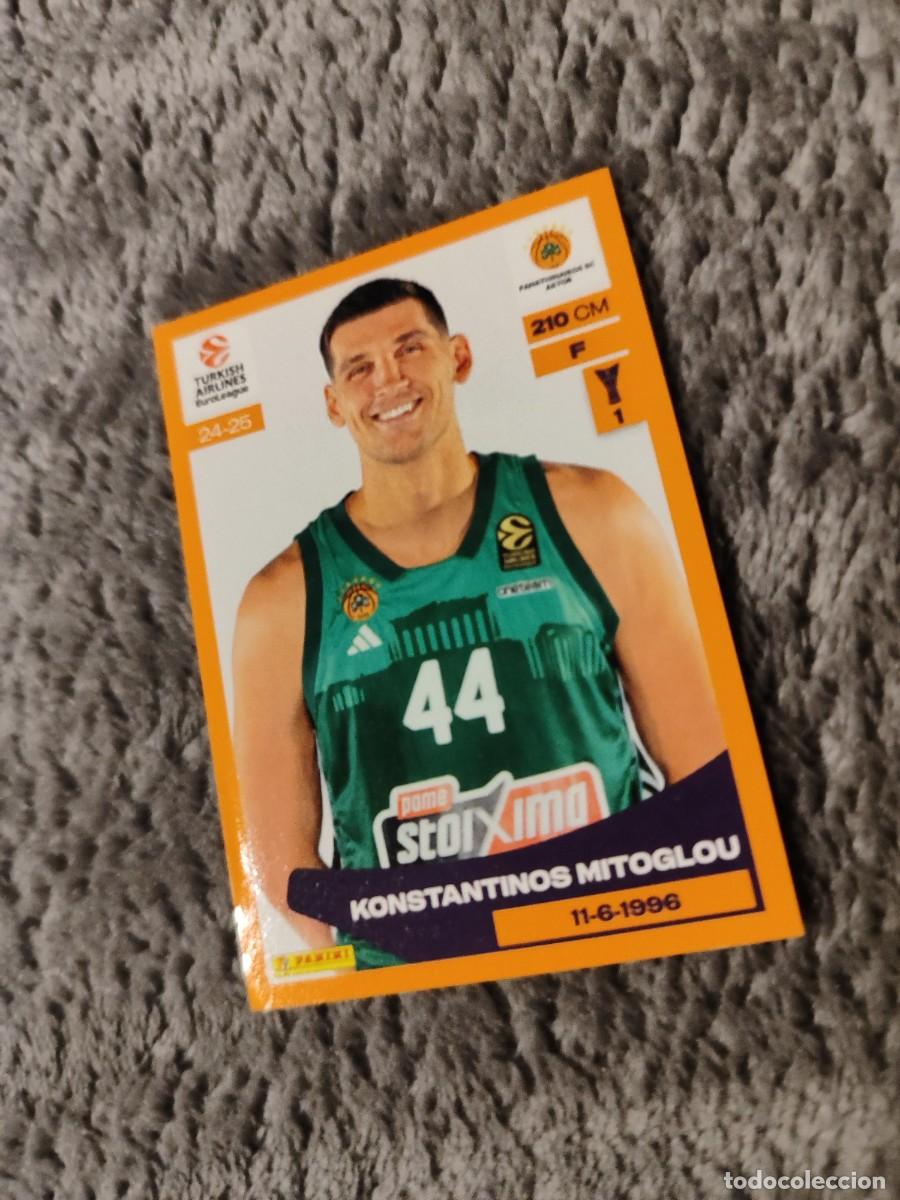 Collectionnisme sportif: &nbsp;279 KOSTANTINOS MITOGLOU - PANATHINAIKOS&nbsp; EUROLEAGUE 2024 25 - - PANINI EUROLIGA 24 2025 BALONCESTO