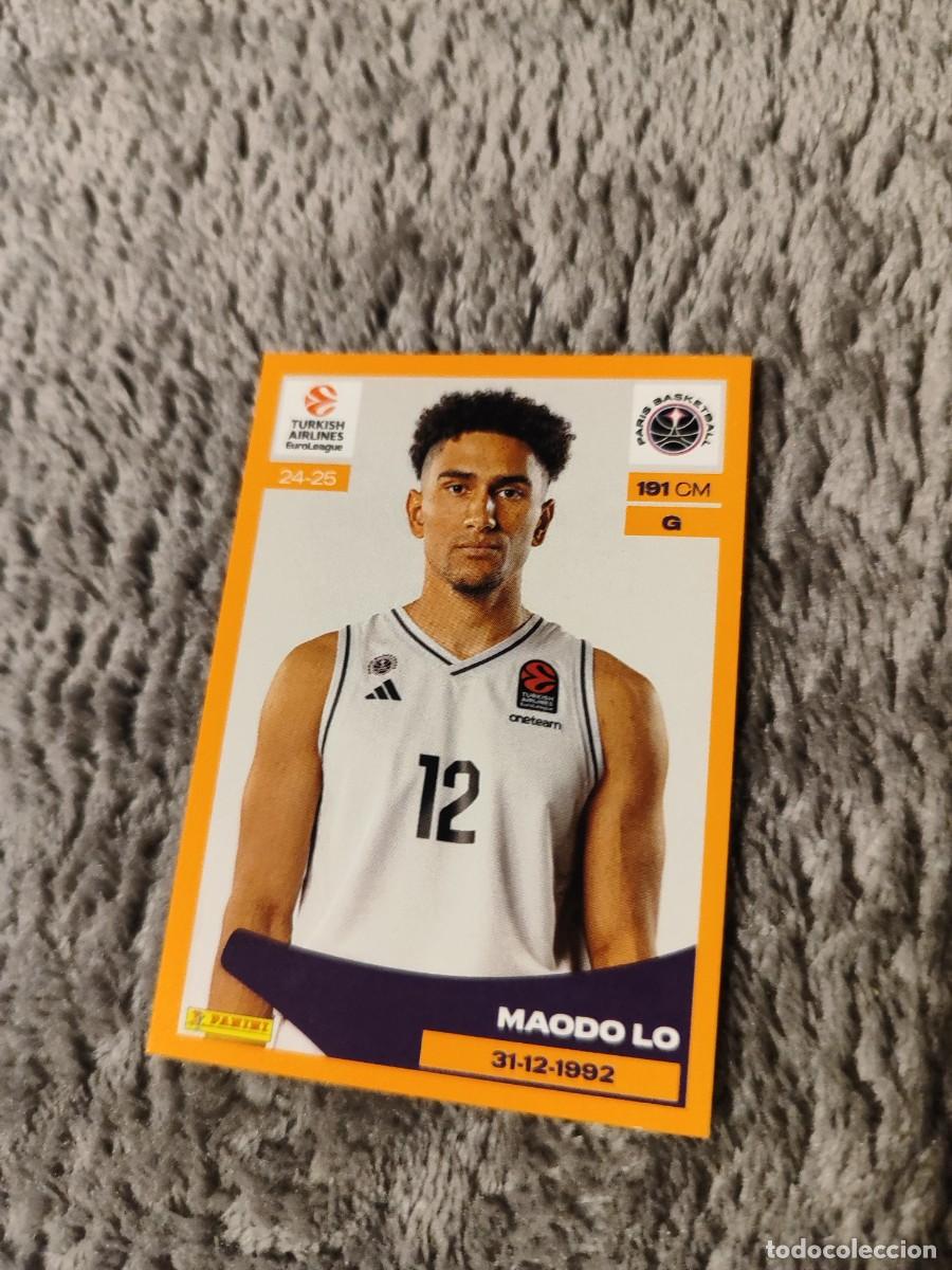Coleccionismo deportivo: &nbsp;284 MAODO LO - PARIS BASKETBALL&nbsp; EUROLEAGUE 2024 25 - - PANINI EUROLIGA 24 2025 BALONCESTO