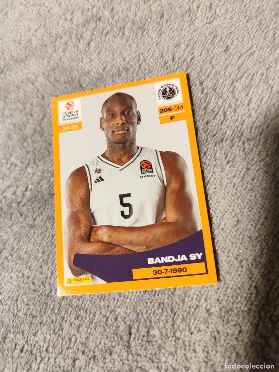 Collectionnisme sportif: &nbsp;289 BANDJA SY - PARIS BASKETBALL&nbsp; EUROLEAGUE 2024 25 - - PANINI EUROLIGA 24 2025 BALONCESTO