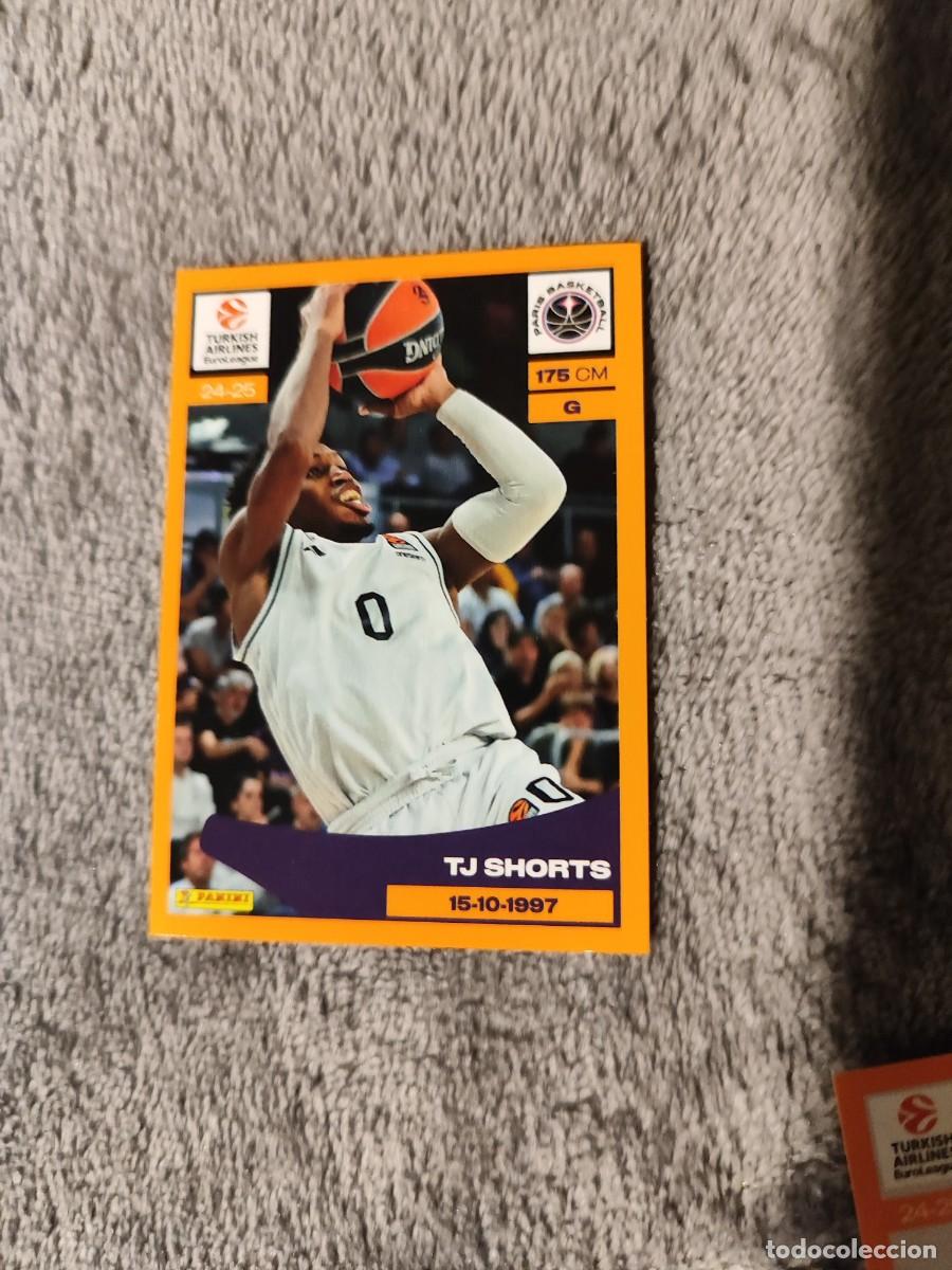 Collectionnisme sportif: &nbsp;294 TJ SHORTS - PARIS BASKETBALL&nbsp; EUROLEAGUE 2024 25 - - PANINI EUROLIGA 24 2025 BALONCESTO