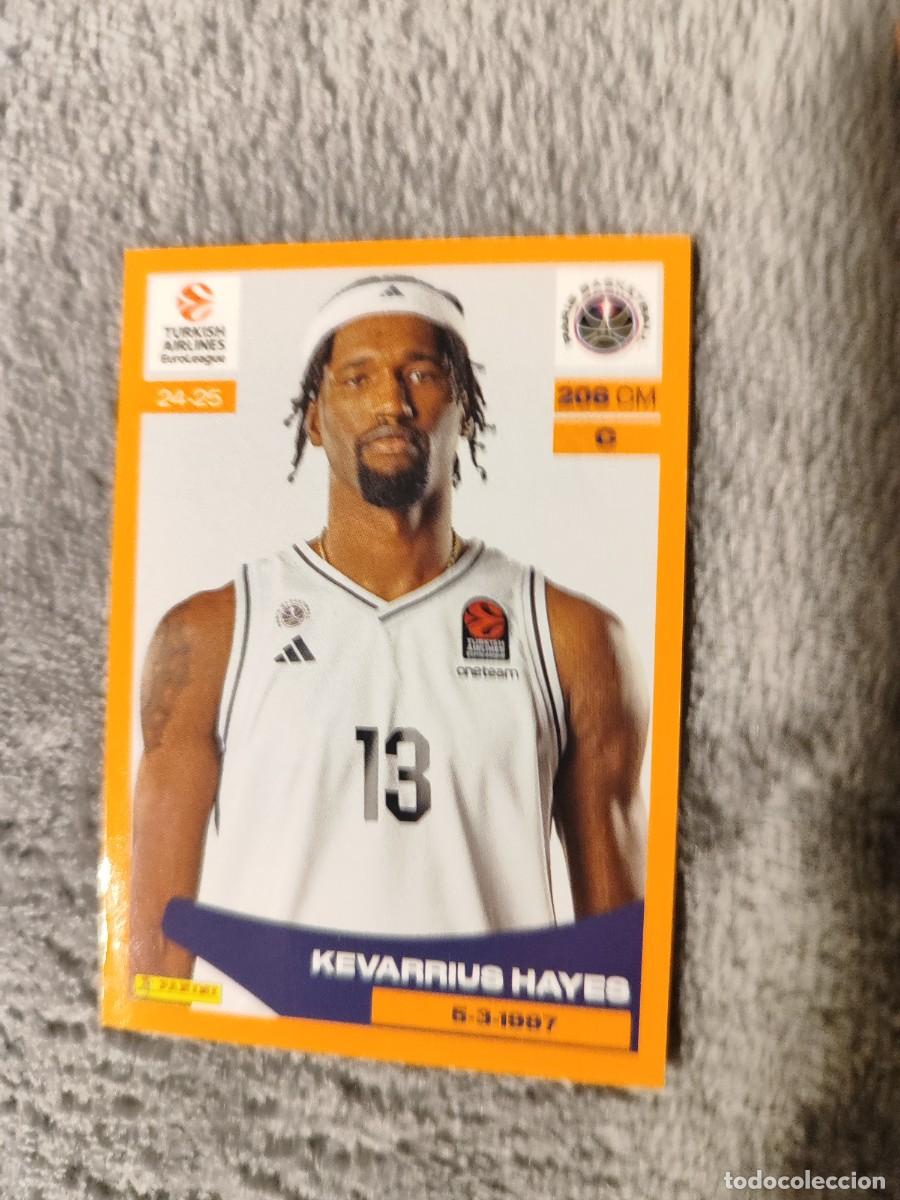 Sammelleidenschaft Sport: &nbsp;296 KEVARRIUS HAYES - PARIS BASKETBALL&nbsp; EUROLEAGUE 2024 25 - - PANINI EUROLIGA 24 2025 BALONCESTO