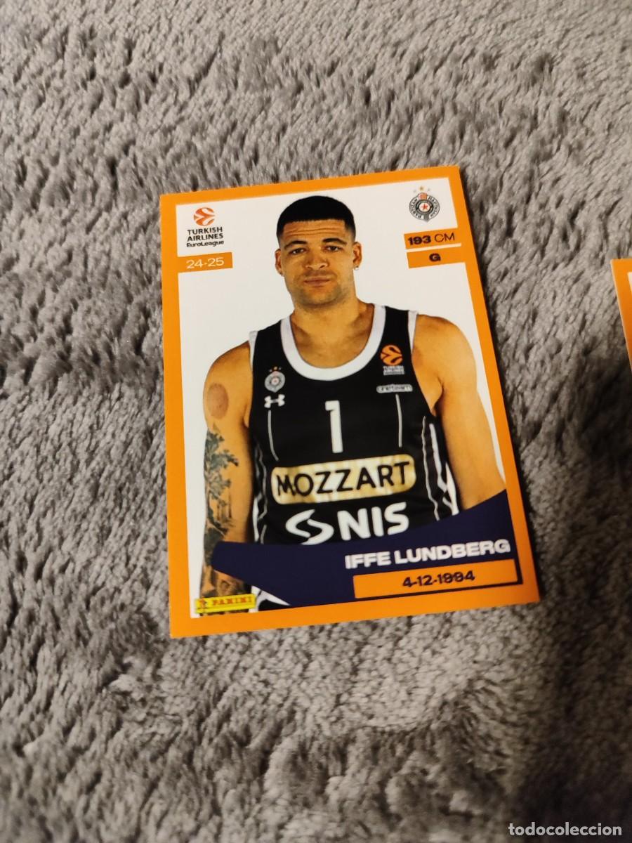Collectionnisme sportif: &nbsp;299 IFFE LUNDBERG - PARTIZAN DE BELGRADO&nbsp; EUROLEAGUE 2024 25 - - PANINI EUROLIGA 24 2025 BALONCESTO