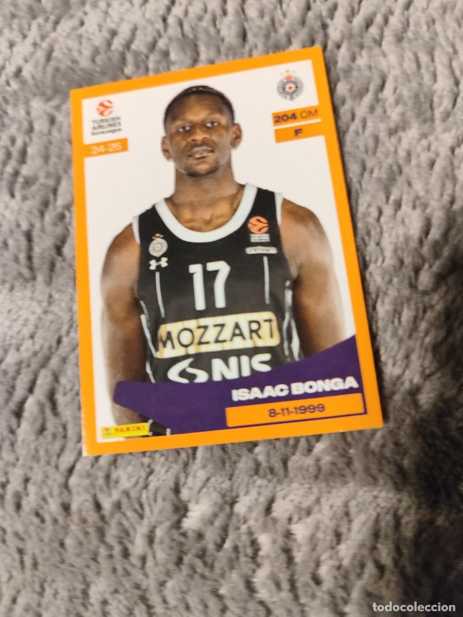 Sammelleidenschaft Sport: &nbsp;308 ISAAC BONGA - PARTIZAN DE BELGRADO&nbsp; EUROLEAGUE 2024 25 - - PANINI EUROLIGA 24 2025 BALONCESTO