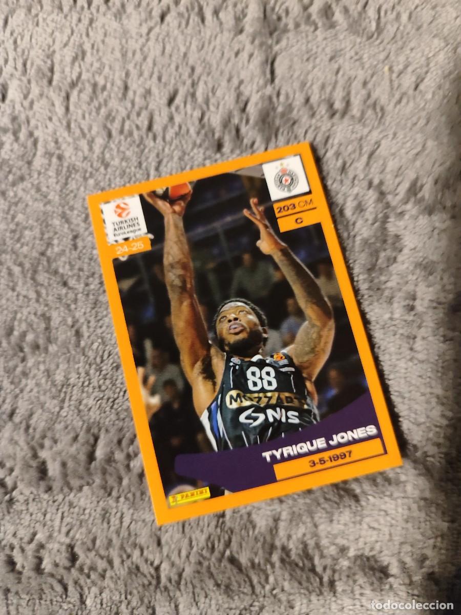 Coleccionismo deportivo: &nbsp;310 TYRIQUE JONES - PARTIZAN DE BELGRADO&nbsp; EUROLEAGUE 2024 25 - - PANINI EUROLIGA 24 2025 BALONCESTO