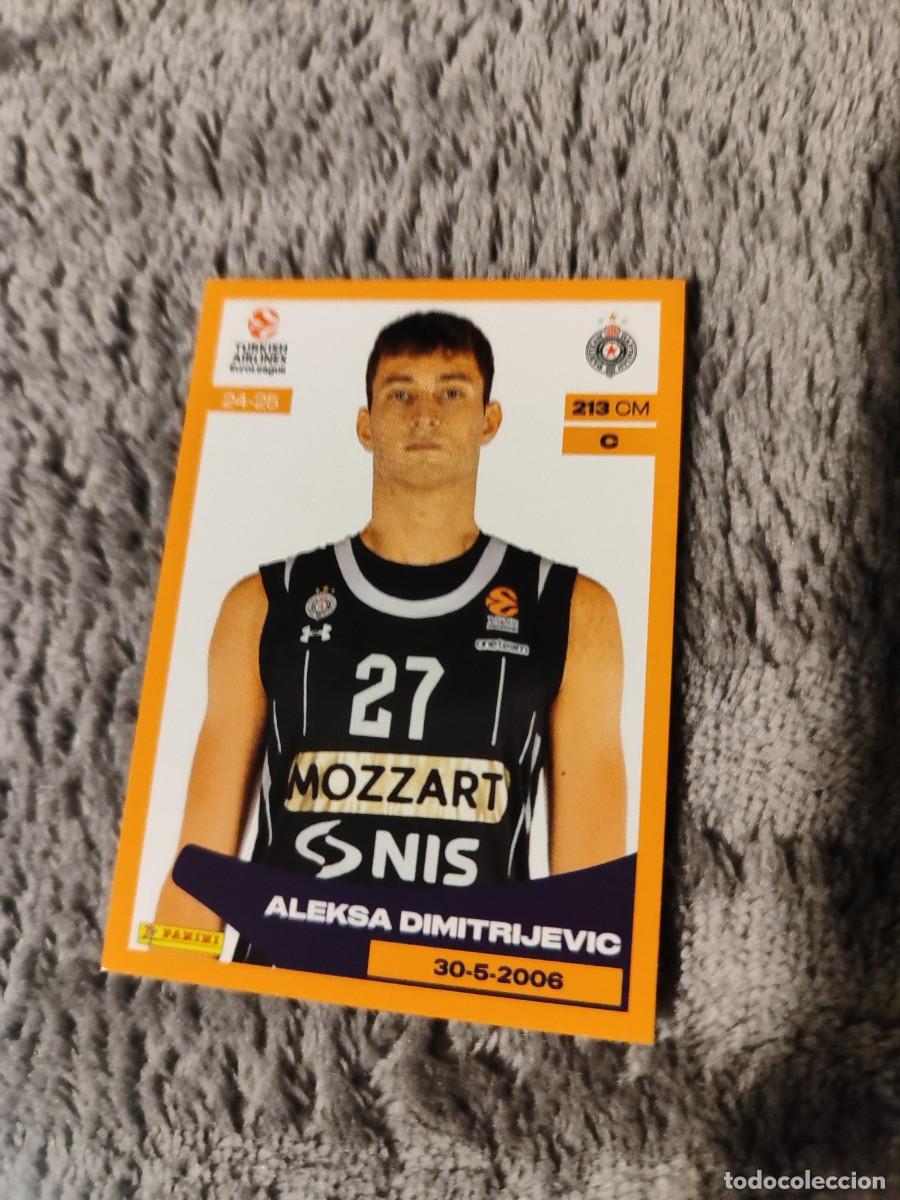 Coleccionismo deportivo: &nbsp;313 ALEKSA DIMITRIJEVIC - PARTIZAN DE BELGRADO&nbsp; EUROLEAGUE 2024 25 - - PANINI EUROLIGA 24 2025 BALO