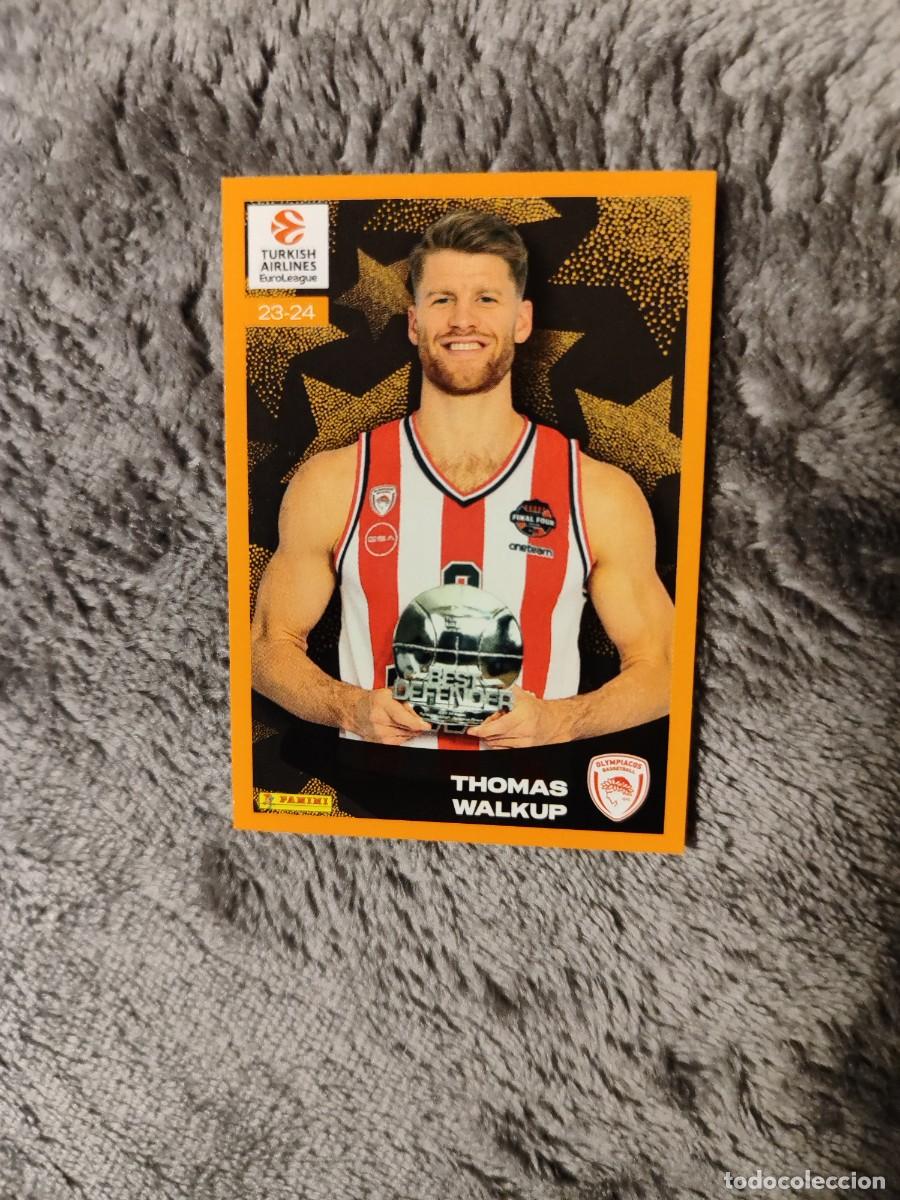 Coleccionismo deportivo: &nbsp;387 THOMAS WALKUP - OLYMPIACOS&nbsp; EUROLEAGUE 2024 25 - AWARDS 2023-24 PANINI EUROLIGA 24 2025 BALONCE