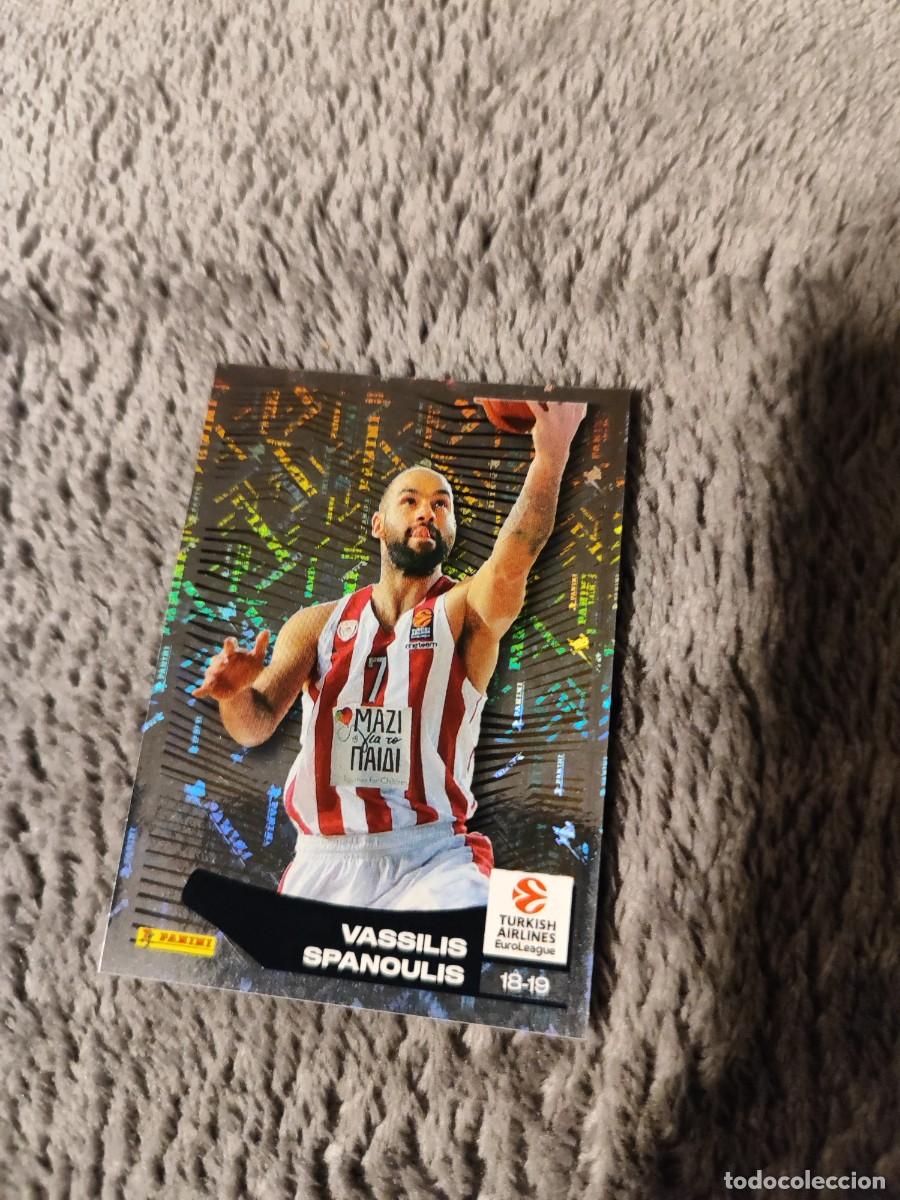 Coleccionismo deportivo: &nbsp;411 VASSILIS SPANOULIS - OLYMPIACOS *&nbsp; EUROLEAGUE 2024 25 - ALL TIME LEADERS PANINI EUROLIGA 24 202