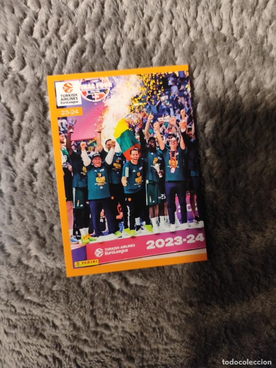 Coleccionismo deportivo: &nbsp;422 CAMPE&Oacute;N 23 24 - PANATHINAIKOS&nbsp; EUROLEAGUE 2024 25 - ROLL OF HONOUR PANINI EUROLIGA 24 2025 BALO