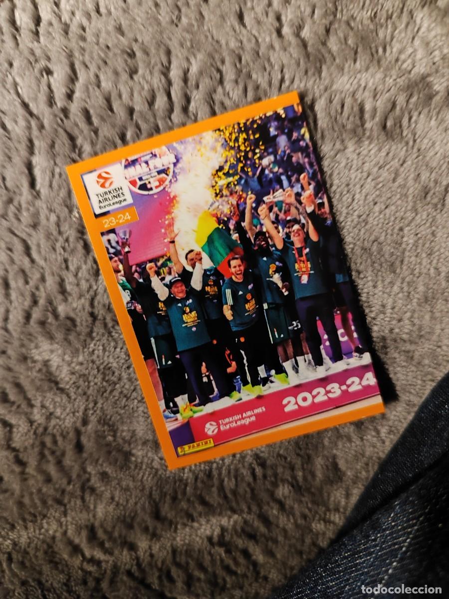 Coleccionismo deportivo: &nbsp;422 CAMPE&Oacute;N 23 24 - PANATHINAIKOS&nbsp; EUROLEAGUE 2024 25 - ROLL OF HONOUR PANINI EUROLIGA 24 2025 BALO