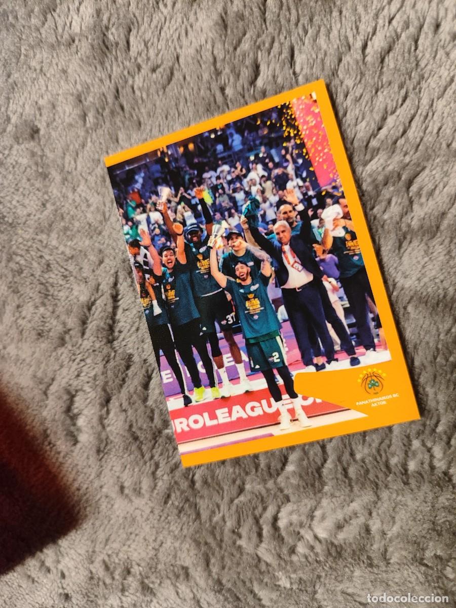 Coleccionismo deportivo: &nbsp;424 CAMPE&Oacute;N 23 24 - PANATHINAIKOS EUROLEAGUE 2024 25 - ROLL OF HONOUR PANINI EUROLIGA 24 2025 BALON