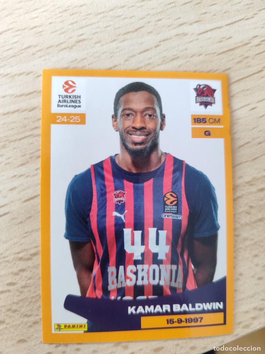 Coleccionismo deportivo: &nbsp;126 KALMAR BALDWIN - BASKONIA&nbsp; EUROLEAGUE 2024 25 - - PANINI EUROLIGA 24 2025 BALONCESTO