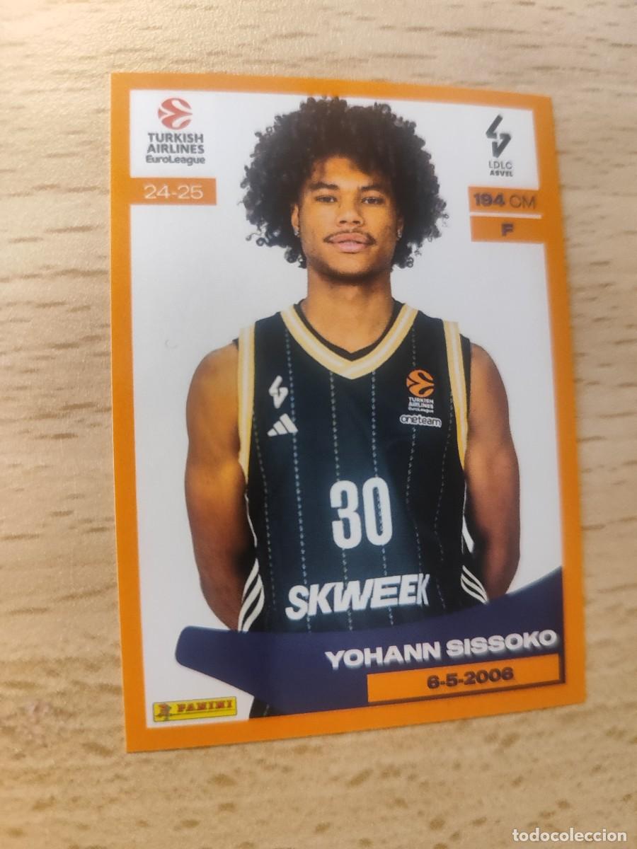 Coleccionismo deportivo: &nbsp;228 YOHANN SISSOKO - ASVEL VILLEURBANNE&nbsp; EUROLEAGUE 2024 25 - - PANINI EUROLIGA 24 2025 BALONCESTO
