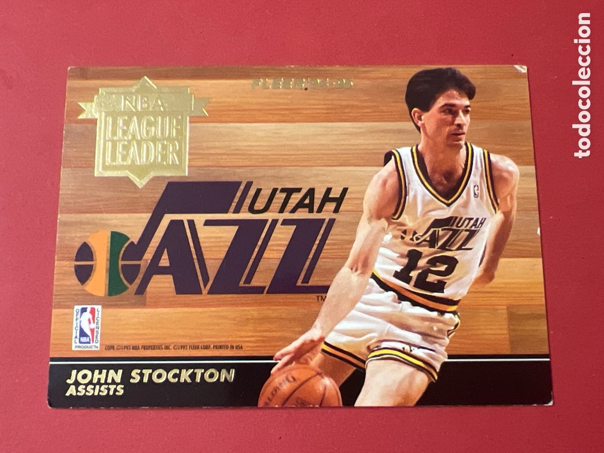 Collezionismo sportivo: C9950. NBA Basket - League Leader - John Stockton-Nate McMillan - FLEER 94-95, 1994-1995