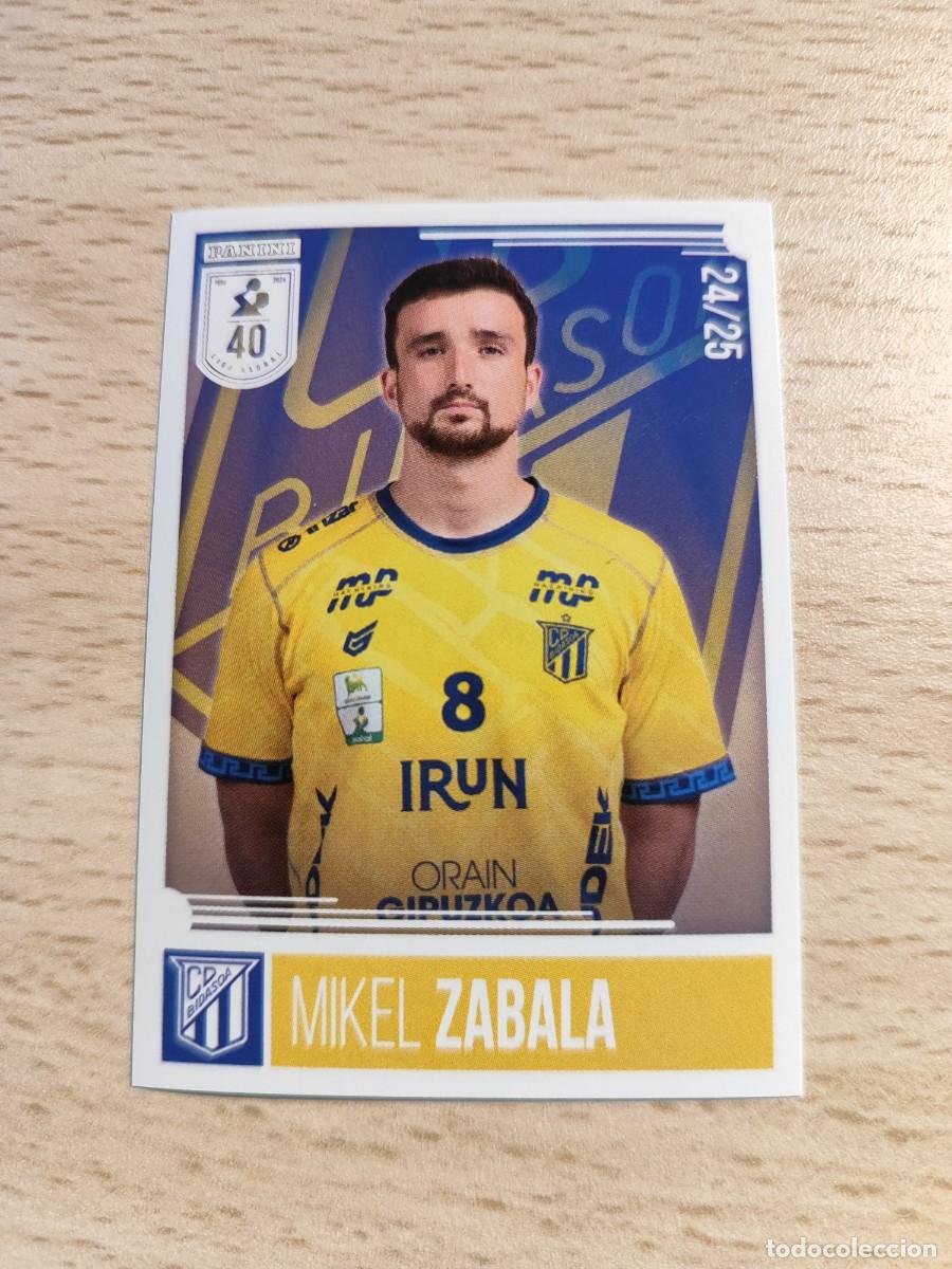 Coleccionismo deportivo: 25 MIKEL ZABALA LIGA PLENITUDE ASOBAL 2024 25 - BIDASOA IR&Uacute;N PANINI 24 25 BALONMANO