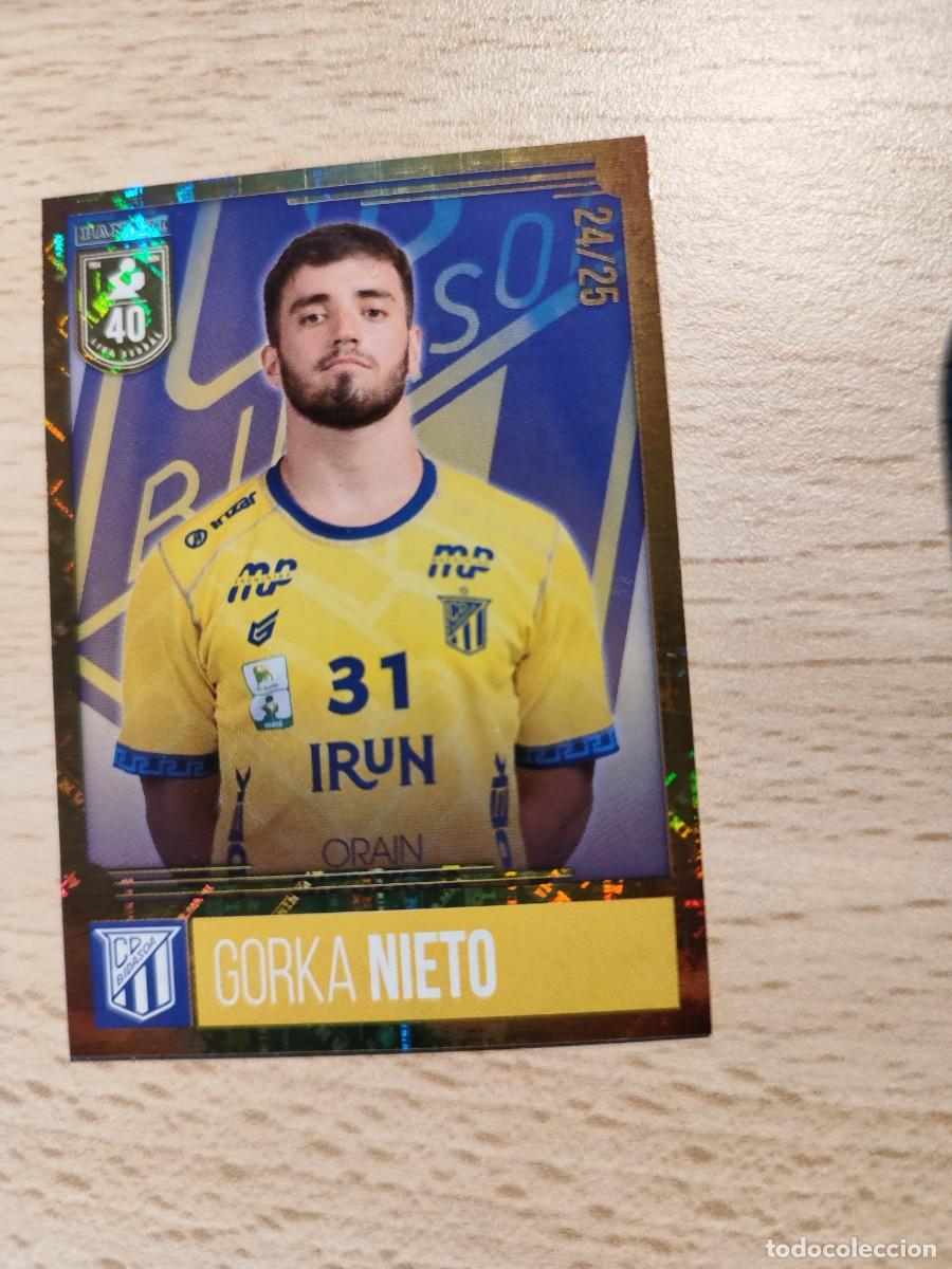 Coleccionismo deportivo: 34 GORKA NIETO LIGA PLENITUDE ASOBAL 2024 25 - BIDASOA IR&Uacute;N PANINI 24 25 BALONMANO