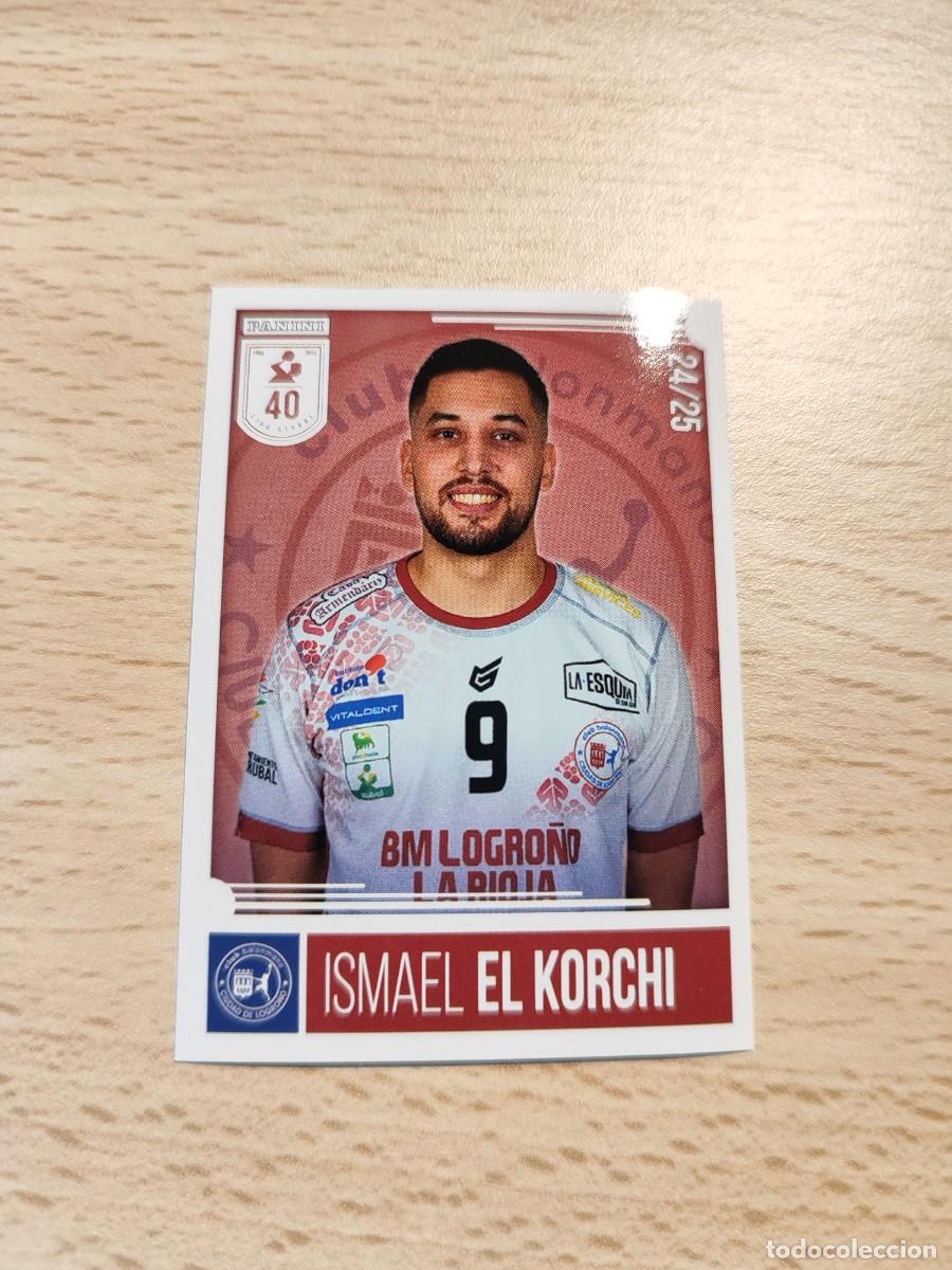 Coleccionismo deportivo: 70 ISMAEL EL KORCHI LIGA PLENITUDE ASOBAL 2024 25 - BM. LOGRO&Ntilde;O LA RIOJA PANINI 24 25 BALONMANO