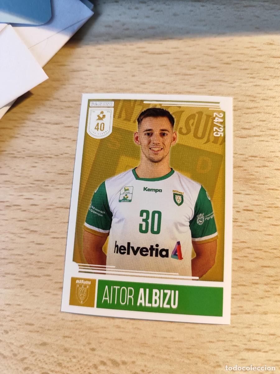Coleccionismo deportivo: 177 AITOR ALBIZU LIGA PLENITUDE ASOBAL 2024 25 - HELVETIA ANAITASUNA PANINI 24 25 BALONMANO