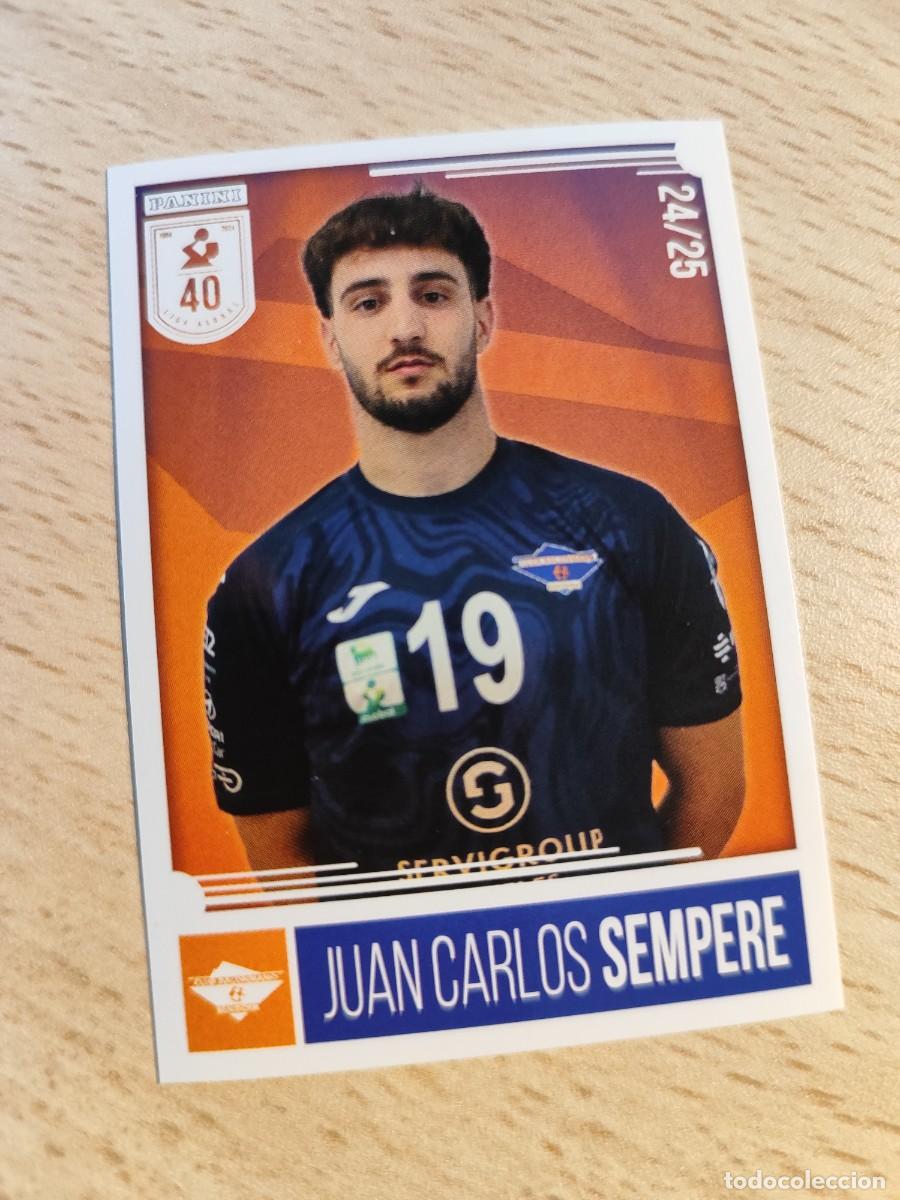 Coleccionismo deportivo: 196 JUAN CARLOS SEMPERE LIGA PLENITUDE ASOBAL 2024 25 - SERVIGROUP HOTELES BENIDORM PANINI 24 25 BAL