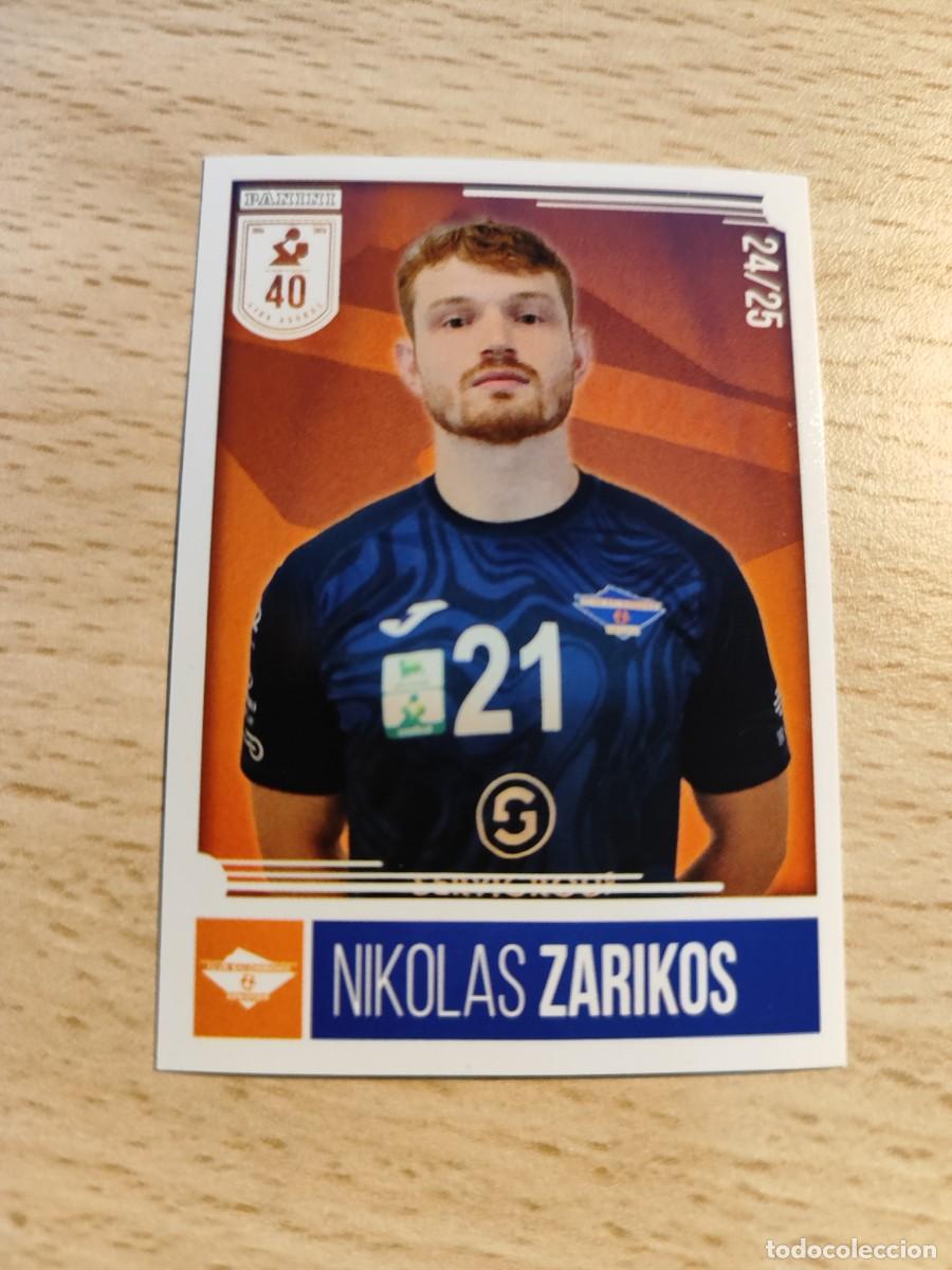 Coleccionismo deportivo: 198 NIKOLAS ZARIKOS LIGA PLENITUDE ASOBAL 2024 25 - SERVIGROUP HOTELES BENIDORM PANINI 24 25 BALONMA