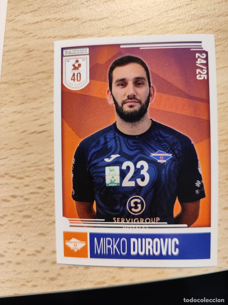 Coleccionismo deportivo: 200 MIRKO DUROVIC LIGA PLENITUDE ASOBAL 2024 25 - SERVIGROUP HOTELES BENIDORM PANINI 24 25 BALONMANO
