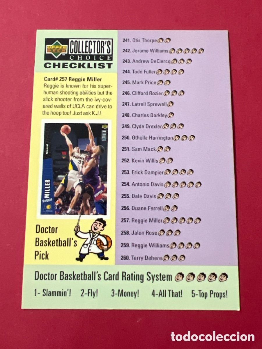 Sammelleidenschaft Sport: A1851. Upper Deck Collector's Choice - Checklist - 1996-97 - #397