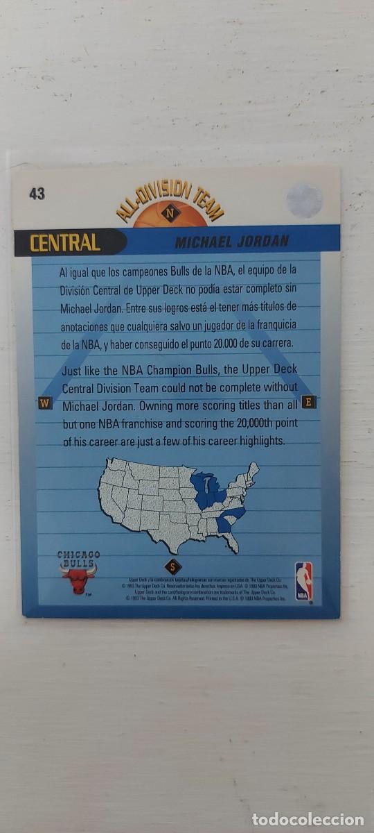 Coleccionismo deportivo: Michael Jordan Upper Deck 1992 - Foto 2