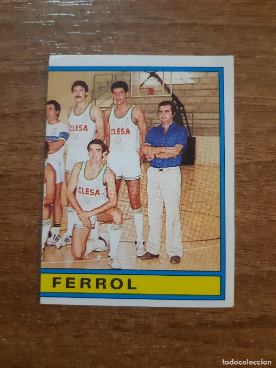 Sammelleidenschaft Sport: N&deg;362 Alineaci&oacute;n/ Plantilla Clesa Ferrol 2/2 F&Uacute;TBOL BASKET 85 Ed. PANINI 1985. Nunca pegado