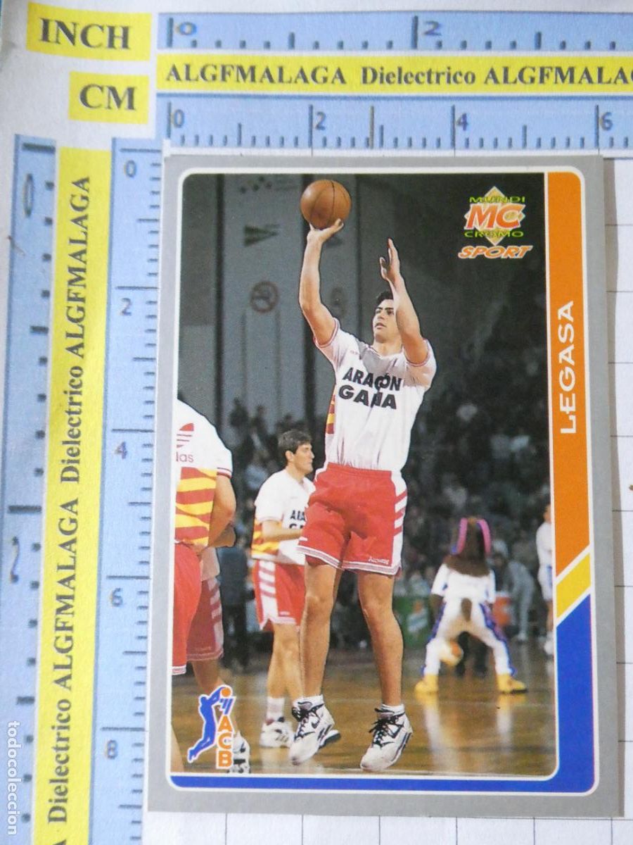 Sammelleidenschaft Sport: CROMO TARJETA DE BALONCESTO. 72 LEGASA AMWAY CB ZARAGOZA. ACB95 ACB 95 1995. MUNDI CROMO.