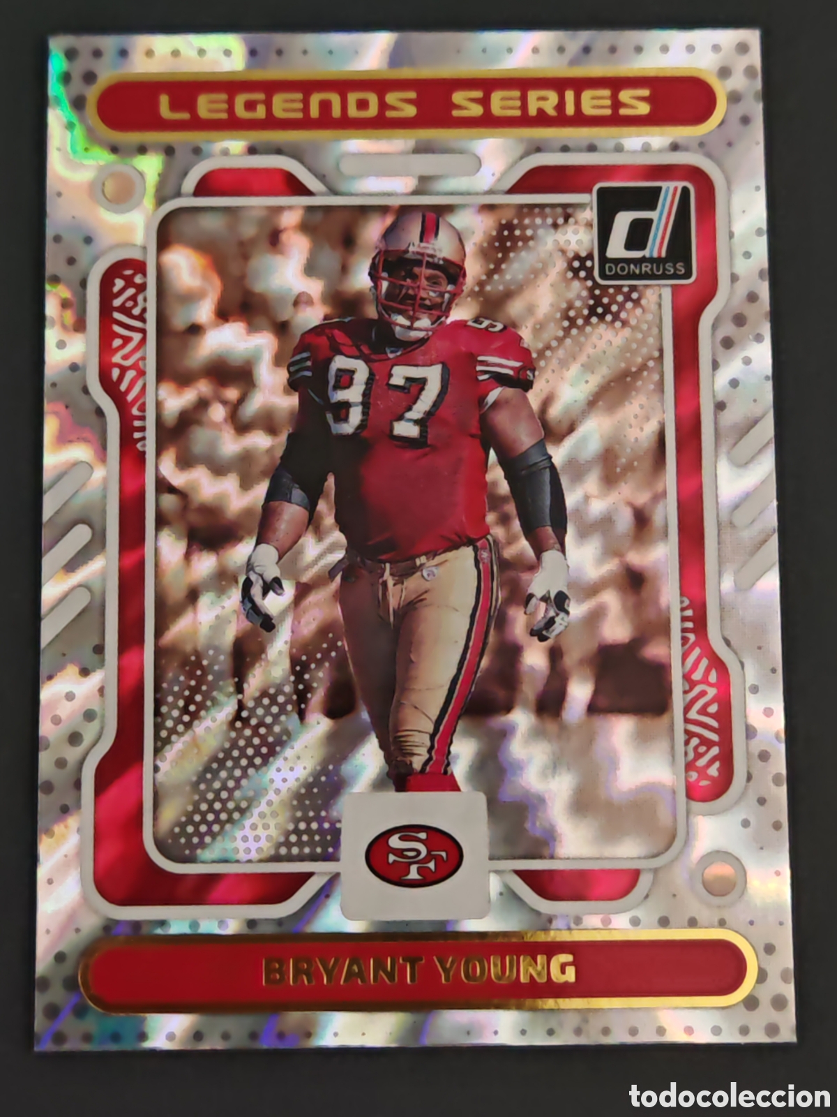 Colecionismo desportivo: TLS 20 insert BRYANT YOUNG LEGENDS SERIES DONRUSS NFL NFLPA CROMOS CARDS USA EEUU