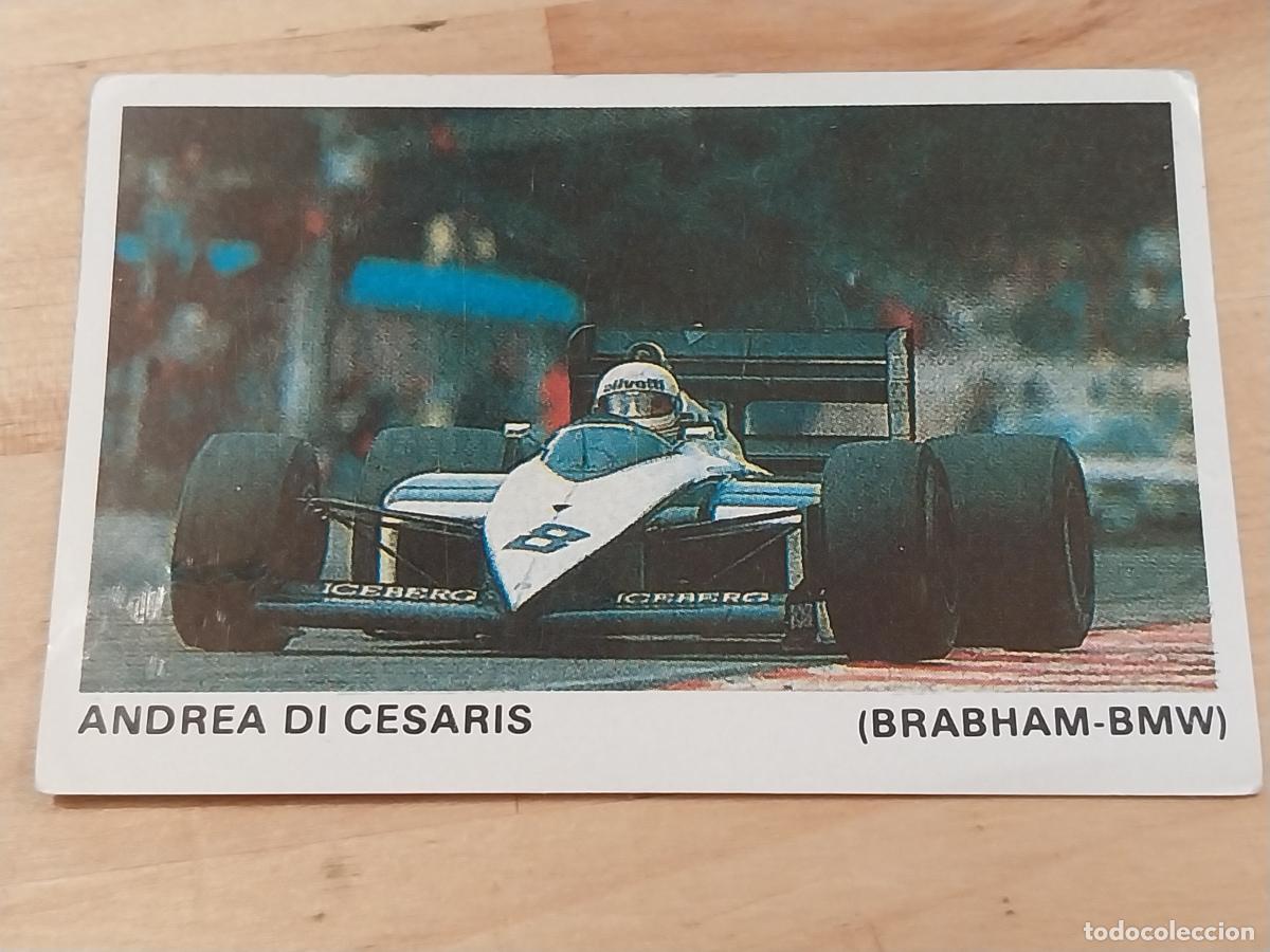 Coleccionismo deportivo: ANDREA DI CESARIS BRABHAM BMW # 7 CROMO SIN PEGAR NUNCA FORMULA 1 &Ccedil;&Ccedil;