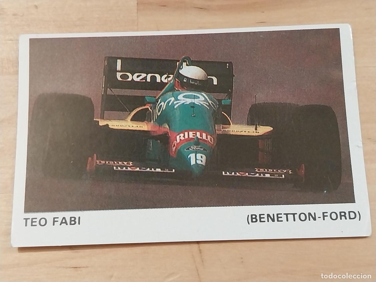 Coleccionismo deportivo: TEO FABI BENETTON FORD # 13 CROMO SIN PEGAR NUNCA FORMULA 1 &Ccedil;&Ccedil;&Ccedil;&Ccedil;