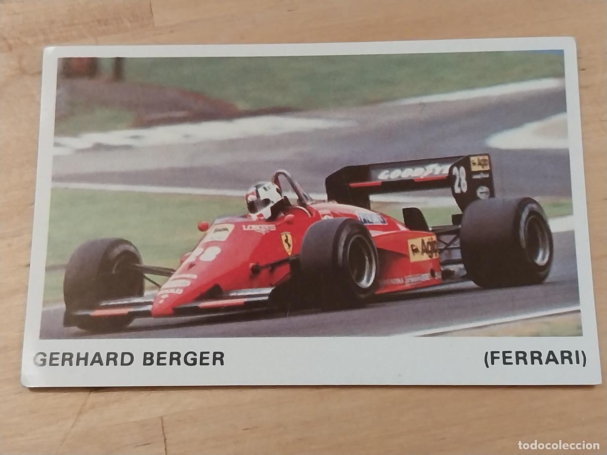 Coleccionismo deportivo: GERHARD BERGER FERRARI # 20 CROMO SIN PEGAR NUNCA FORMULA 1 &Ccedil;