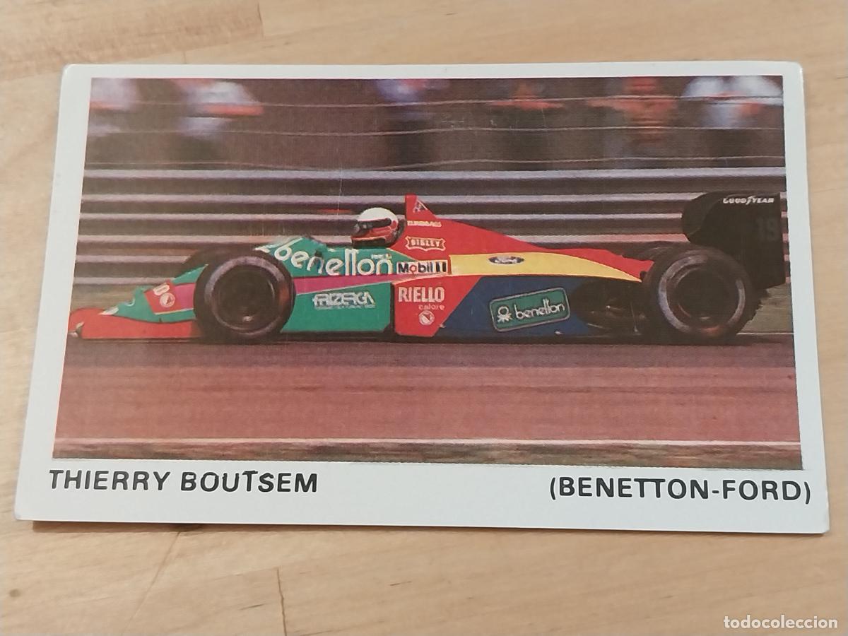Coleccionismo deportivo: THIERRY BOUTSEM BENETTON FORD # 22 CROMO SIN PEGAR NUNCA FORMULA 1 &Ccedil;