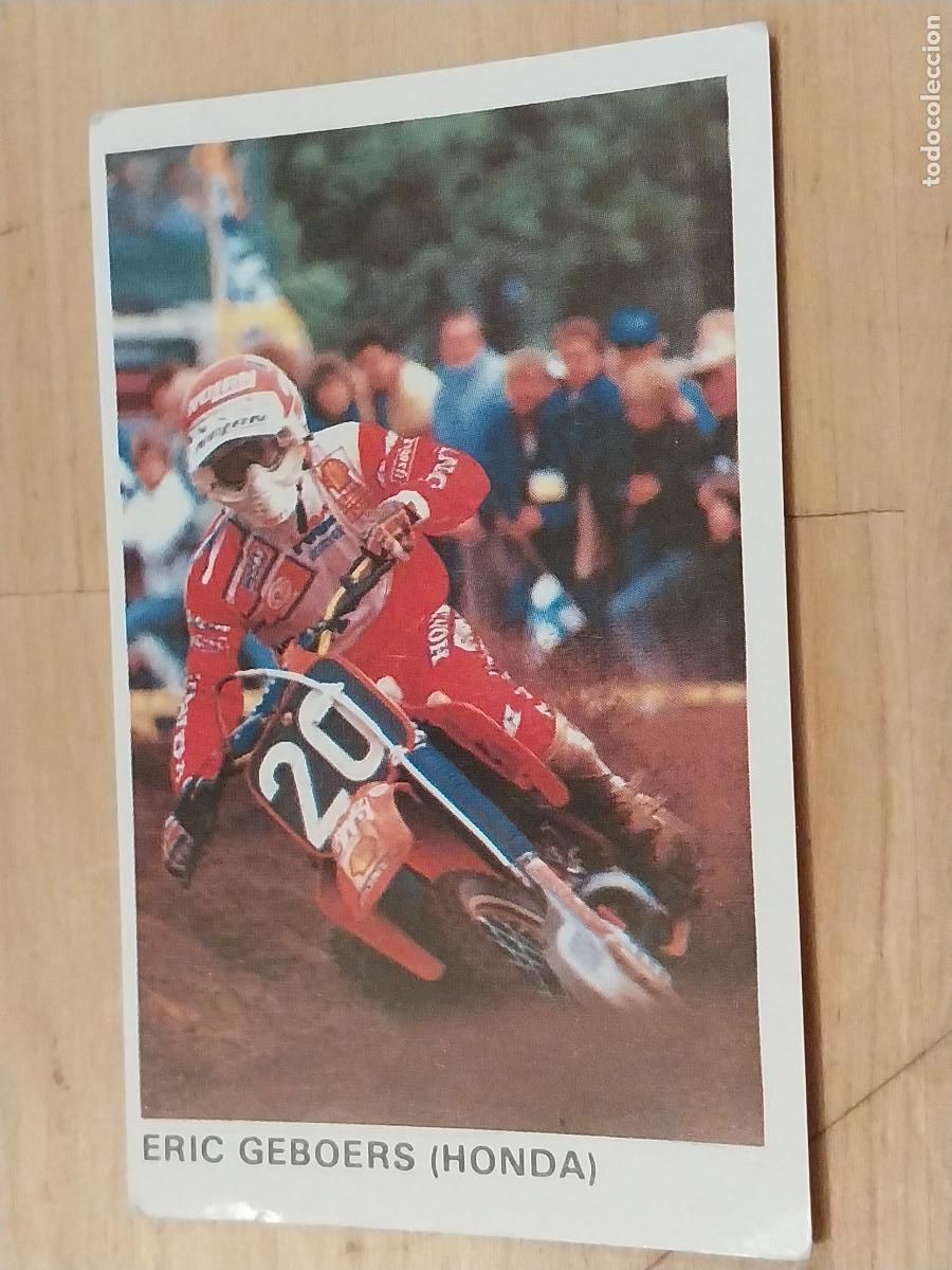 Coleccionismo deportivo: ERIC GEBOERS HONDA # 82 CROMO SIN PEGAR NUNCA MOTORISMO MOTOS &Ccedil;