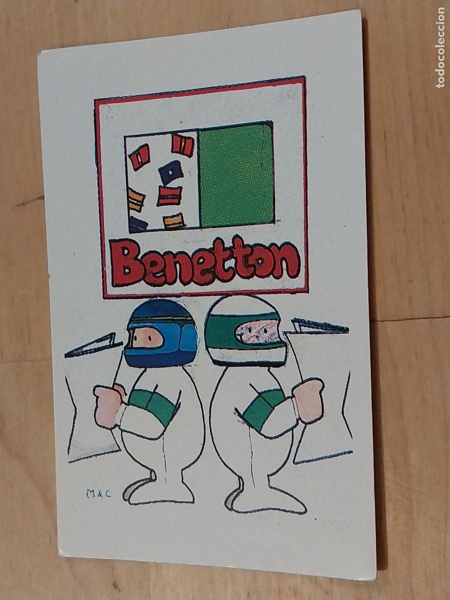 Coleccionismo deportivo: BENETTON ESCUDERIA BANDERA # 90 CROMO SIN PEGAR NUNCA FORMULA 1