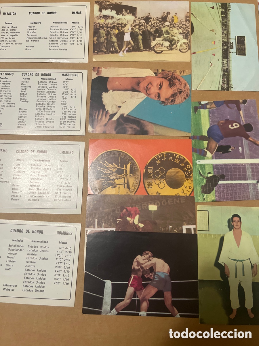 Collezionismo sportivo: 1968 Ediciones dura olimpiadas lote 12 cromos sin pegar