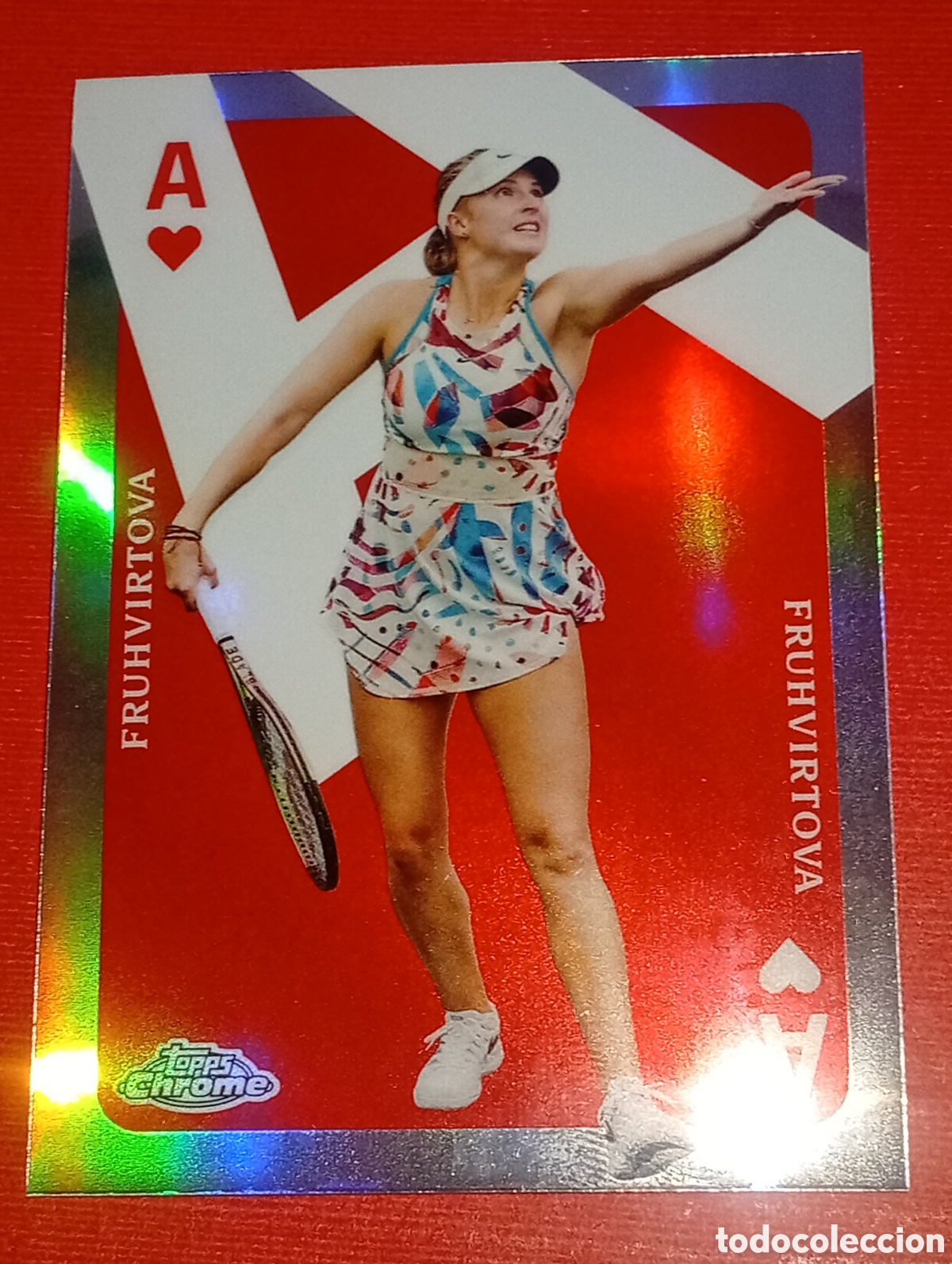 Colecionismo desportivo: paralela FRUHVIRTOVA TENNIS TENIS TOPPS CHROME 2023 2024 23 24 CROMOS PANINI baraja