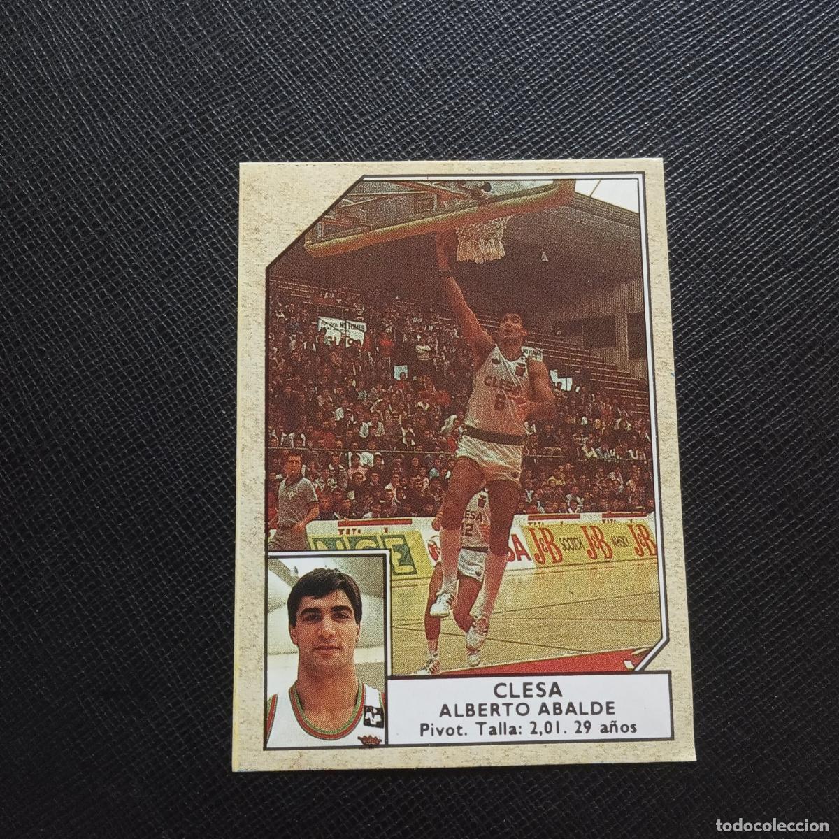 Sammelleidenschaft Sport: 70 ALBERTO ABALDE CLESA CONVERSE ACB BALONCESTO 1988 1989 88 89 - SIN PEGAR A111 PG505
