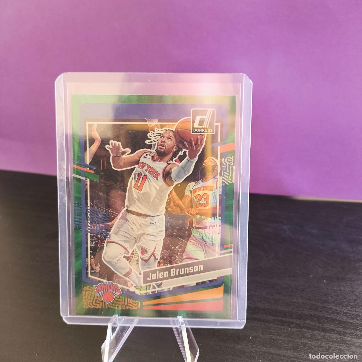 Collezionismo sportivo: 189 JALEN BRUNSON NEW YORK KNICKS GREEN LASER PARALLEL PANINI DONRUSS NBA 2023 2024 23 24