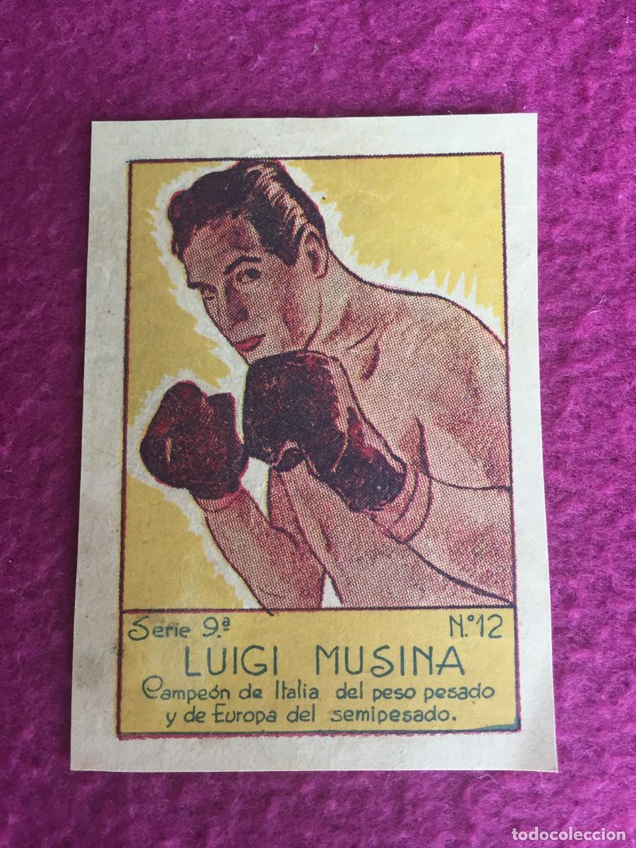 Collezionismo sportivo: CROMO DEL BOXEADOR ITALIANO LUIGI MUSINA N&ordm; 12 ---- A&Ntilde;OS 40 - BOXEO