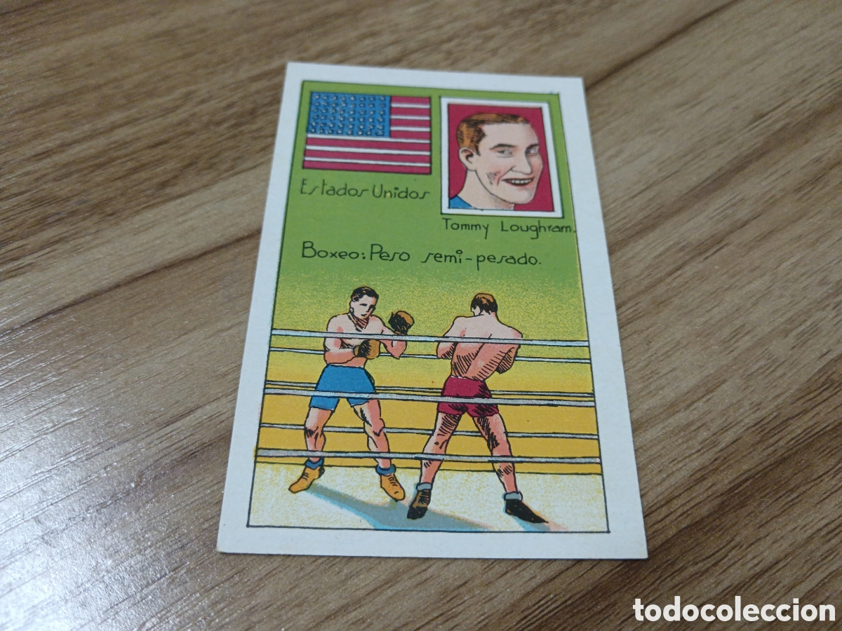 Sports collectibles: TOMMY LOUGHRAM QUIEN ES EL CAMPE&Oacute;N MUNDIAL A&Ntilde;OS 20 CASA VICENS N&deg; 17