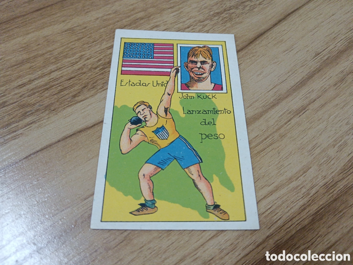 Sports collectibles: JOHN KUCK QUIEN ES EL CAMPE&Oacute;N MUNDIAL A&Ntilde;OS 20 CASA VICENS N&deg; 7