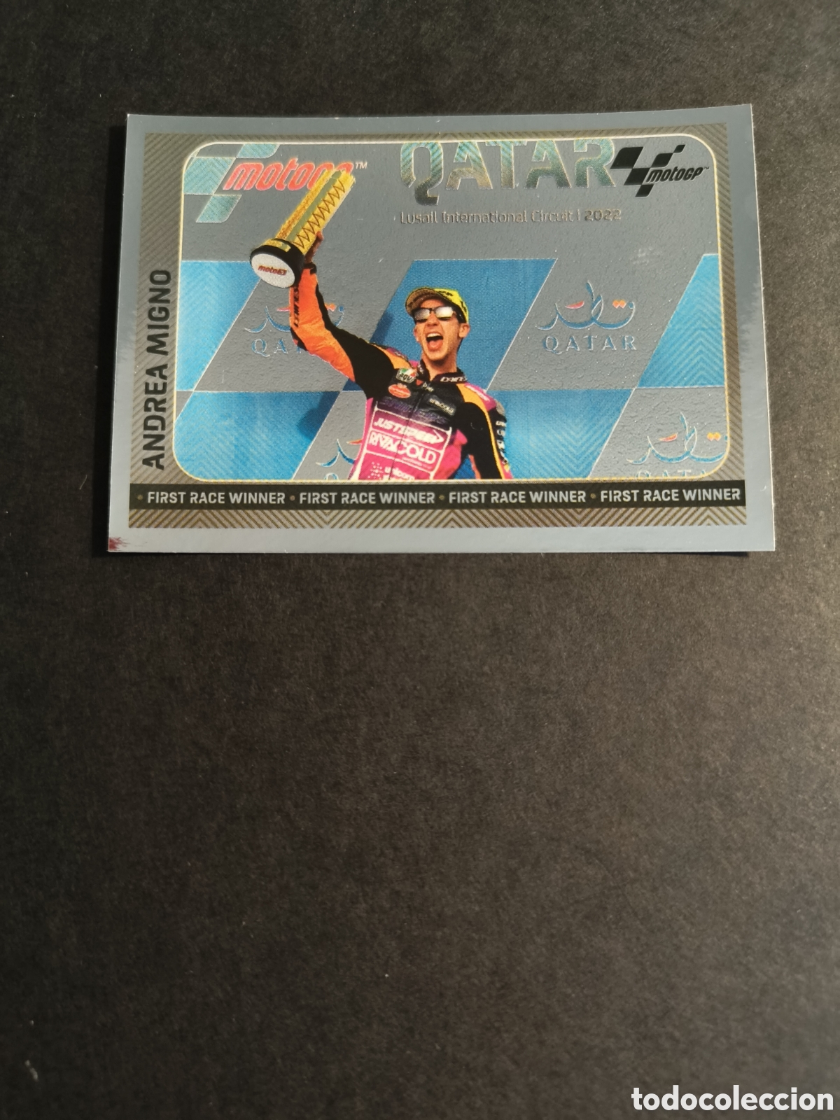 Sammelleidenschaft Sport: MOTO GP 2022 189 Andrea Migno QATAR FIRST RACE WINNER