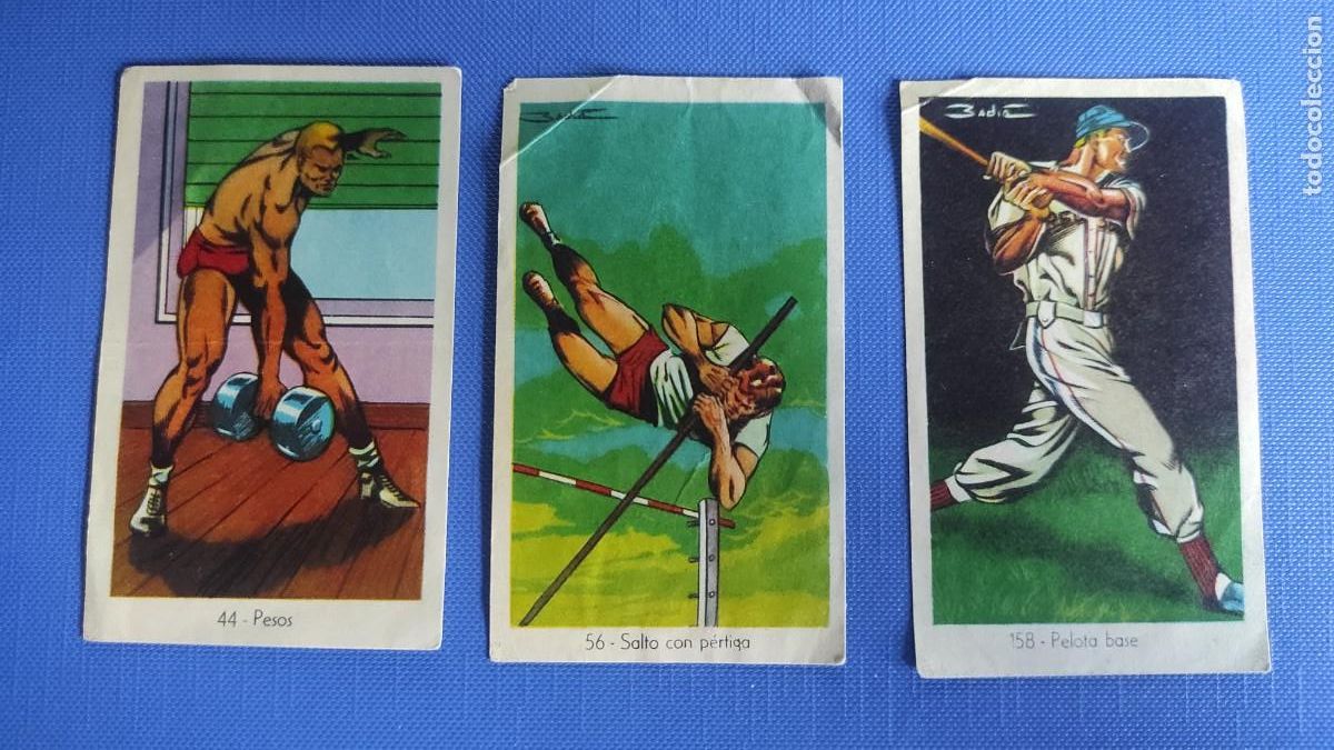 Sammelleidenschaft Sport: Tres cromos Olimpiada chocolates el alicantino 44, 56 158