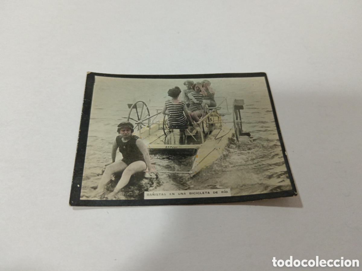 Collezionismo sportivo: 1908 BA&Ntilde;ISTAS EN UNA BICICLETA DE R&Iacute;O N&deg; 249 ALBUM UNIVERSAL SUSINI