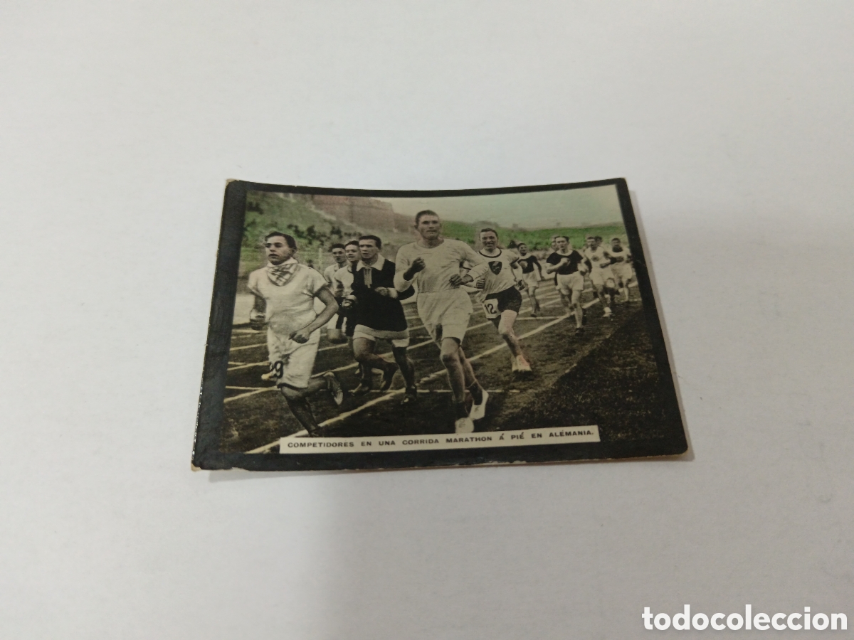 Colecionismo desportivo: 1908 COMPETICI&Oacute;N EN UNA CORRIDA MARATHON A PIE EN ALEMANIA N&deg; 247 ALBUM UNIVERSAL SUSINI