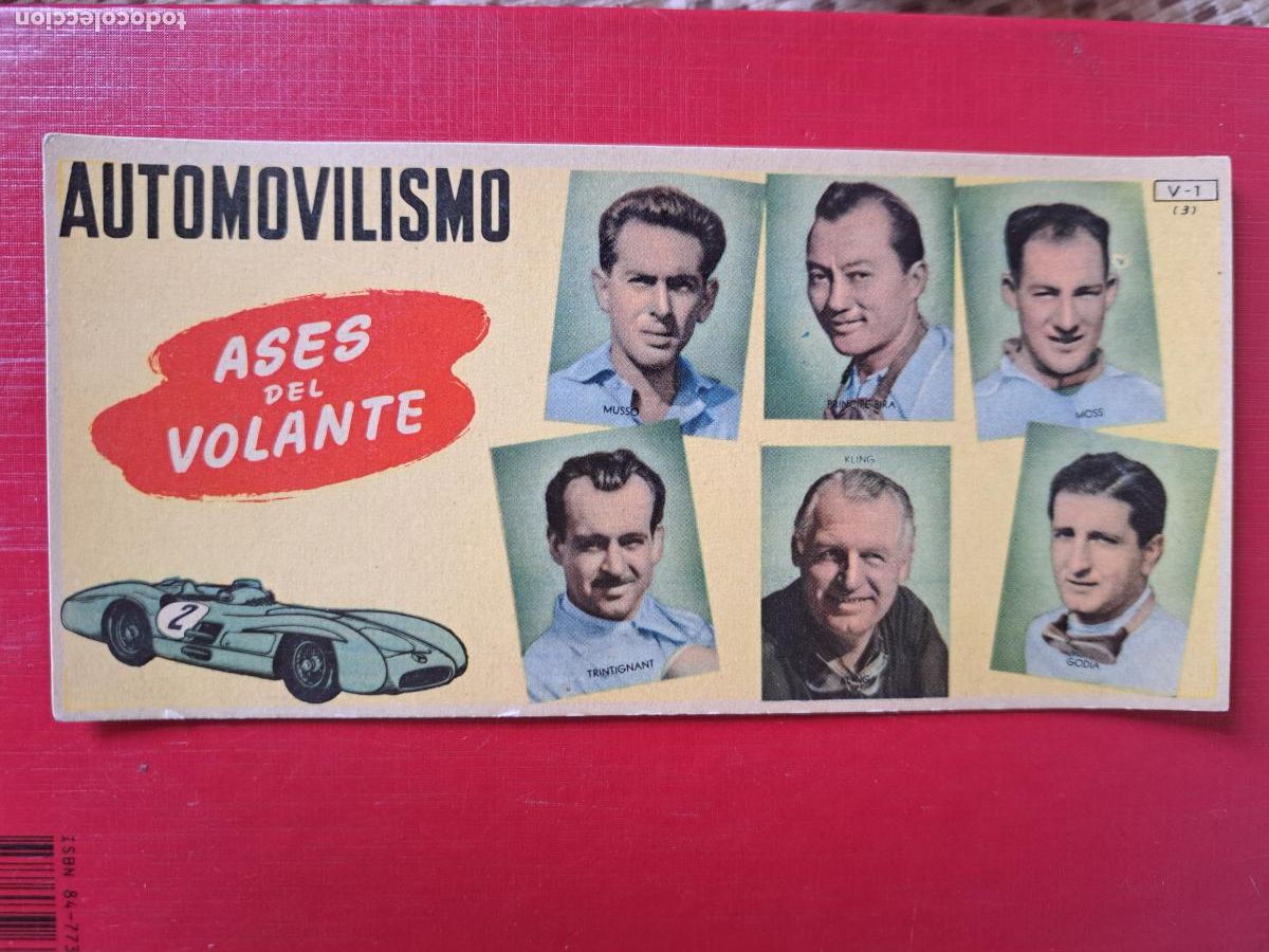 Sammelleidenschaft Sport: CHOCOLATES BATANGA ASES DEL VOLANTE MUSSO PRINCIPE BIRA MOSS TRINTIGNANT KLING GODIA