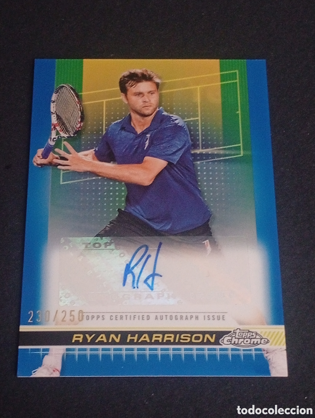 Collezionismo sportivo: auto numerado RYAN HARRISON TENNIS TOPPS CHROME USA EEUU CROMOS CARD PANINI TENIS TCG FIRMA ORIGINAL