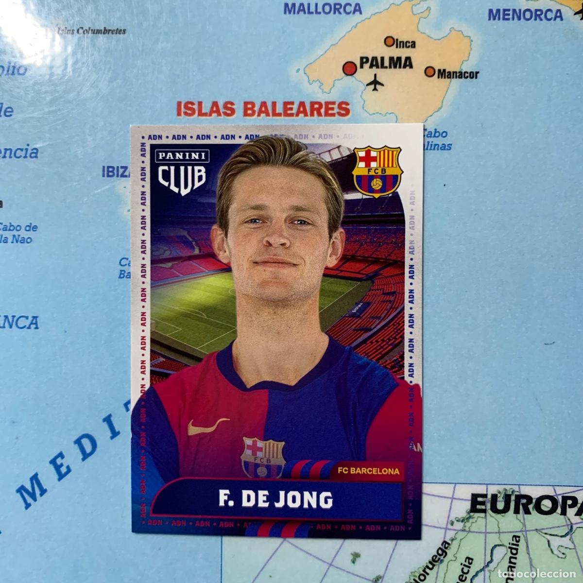 Collezionismo sportivo: De jong n&uacute;mero 22 forca barsa Panini Club FC Barcelona 24-25 2024-2025